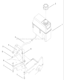 Fuel Tank Assembly Diagram and Parts List for 22157 8900001-8999999 - 1998 Toro Lawn Mower