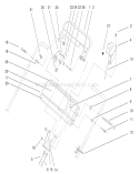 Part Location Diagram of 98-4995 Toro Control Bar Wa