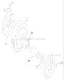 Rear Wheel and Tire Assembly Diagram and Parts List for 22157 8900001-8999999 - 1998 Toro Lawn Mower