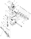 Gear Case Assembly Diagram and Parts List for 22158 200000001-200999999 - 2000 Toro Lawn Mower