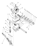 Gear Case Assembly Diagram and Parts List for 22161 8900001-8999999 - 1998 Toro Lawn Mower