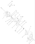 Gear Case & Rear Wheel Assembly Diagram and Parts List for 22162 200000001-200999999 - 2000 Toro Lawn Mower