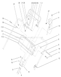 Handle Control Assembly Diagram and Parts List for 22162 210000001-210999999 - 2001 Toro Lawn Mower
