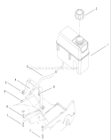 Fuel Tank Assembly Diagram and Parts List for 22162 210000001-210999999 - 2001 Toro Lawn Mower