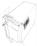 Grass Bag Assembly No. 98-9220 Diagram and Parts List for 22162 9900001-9999999 - 1999 Toro Lawn Mower