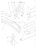 Handle Control Assembly Diagram and Parts List for 22162 9900001-9999999 - 1999 Toro Lawn Mower