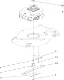 Engine Assembly Diagram and Parts List for 22163 270000001-270999999 - 2007 Toro Lawn Mower