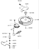 Part Location Diagram of 92153-7007 Kawasaki Bolt