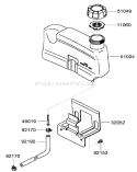 Part Location Diagram of 92192-7033 Kawasaki DISCONTINUED
