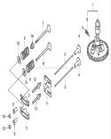 Camshaft Assembly Diagram and Parts List for 22166 230000001-230999999 - 2003 Toro Lawn Mower