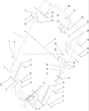 Part Location Diagram of 103-2684 Toro Cable-Brake