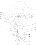 Part Location Diagram of 103-3795 Toro Spacer-Retainer, Blade