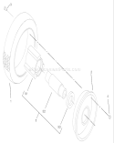 Wheel and Tire Assembly No. 100-2870 Diagram and Parts List for 22167 230000001-230999999 - 2003 Toro Lawn Mower
