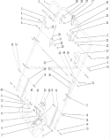 Handle and Control Assembly Diagram and Parts List for 22167 240000001-240999999 - 2004 Toro Lawn Mower