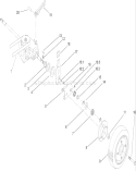 Rear Axle Assembly Diagram and Parts List for 22167 240000001-240999999 - 2004 Toro Lawn Mower
