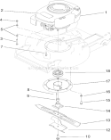 Part Location Diagram of 110-0521 Toro Decal-Engine, Honda