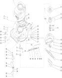 Engine, Belt and Blade Assembly Diagram and Parts List for 22168TE 250000001-250999999 - 2005 Toro Lawn Mower