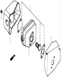 Muffler Assembly Diagram and Parts List for 22168 270000001-270999999 - 2007 Toro Lawn Mower