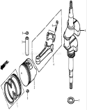 Part Location Diagram of 13101-ZH8-010 Honda Piston - Std