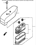 Air Cleaner Assembly Diagram and Parts List for 22168 240000001-240999999 - 2004 Toro Lawn Mower