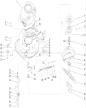 Engine, Belt and Blade Assembly Diagram and Parts List for 22168 250000001-250999999 - 2005 Toro Lawn Mower