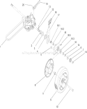 Rear Drive and Wheel Assembly Diagram and Parts List for 22168 270000001-270999999 - 2007 Toro Lawn Mower
