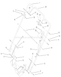 Handle Assembly Diagram and Parts List for 22170 200000001-200999999 - 2000 Toro Lawn Mower