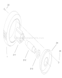 Wheel & Tire Assembly Diagram and Parts List for 22170 200000001-200999999 - 2000 Toro Lawn Mower