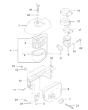 Air Filter and Muffler Diagram and Parts List for 22170 230000001-230999999 - 2003 Toro Lawn Mower