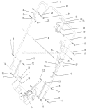 Handle and Controls Assembly Diagram and Parts List for 22170 230000001-230999999 - 2003 Toro Lawn Mower