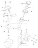 Dipstick Oil Filter Assembly Diagram and Parts List for 22170 230000001-230999999 - 2003 Toro Lawn Mower