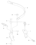 Brake Cover Diagram and Parts List for 22171 200000001-200999999 - 2000 Toro Lawn Mower