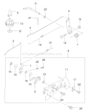 Control Linkage Assembly Diagram and Parts List for 22171 220000001-220999999 - 2002 Toro Lawn Mower