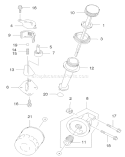 Dipstick and Oil Filter Assembly Diagram and Parts List for 22171 220000001-220999999 - 2002 Toro Lawn Mower