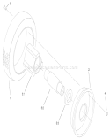 Front Wheel and Tire Assembly Diagram and Parts List for 22171 220000001-220999999 - 2002 Toro Lawn Mower