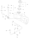 Fuel Tank Fuel Valve Diagram and Parts List for 22171 9900001-9999999 - 1999 Toro Lawn Mower