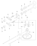 Valve Camshaft Assembly Diagram and Parts List for 22171 9900001-9999999 - 1999 Toro Lawn Mower