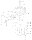 Electric Equipment Diagram and Parts List for 22171 9900001-9999999 - 1999 Toro Lawn Mower
