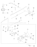 Control Linkage Assembly Diagram and Parts List for 22172 220000001-220999999 - 2002 Toro Lawn Mower