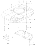 Cover and Cooling Assembly Diagram and Parts List for 22172 220000001-220999999 - 2002 Toro Lawn Mower