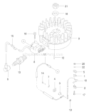 Flywheel and Ignition Assembly Diagram and Parts List for 22172 220000001-220999999 - 2002 Toro Lawn Mower