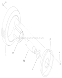 Front Wheel and Tire Assembly Diagram and Parts List for 22172 220000001-220999999 - 2002 Toro Lawn Mower