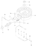 Electric Equipment Diagram and Parts List for 22172 9900001-9999999 - 1999 Toro Lawn Mower