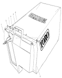 Grass Bag Diagram and Parts List for 22173 230000001-230999999 - 2003 Toro Lawn Mower