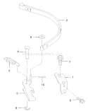 Brake Band Assembly Diagram and Parts List for 22173 230000001-230999999 - 2003 Toro Lawn Mower
