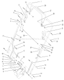 Handle and Control Assembly Diagram and Parts List for 22174 230000001-230999999 - 2003 Toro Lawn Mower