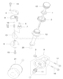 Dipstick and Oil Filter Assembly Diagram and Parts List for 22174 230000001-230999999 - 2003 Toro Lawn Mower
