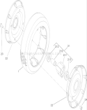 Front Wheel and Tire Assembly Diagram and Parts List for 22168 270000001-270999999 - 2007 Toro Lawn Mower
