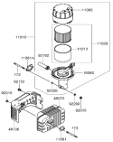 Part Location Diagram of 11029-0032 Kawasaki Element-Assembly-Air Filter