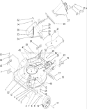 Housing, Chute and Wheel Assembly Diagram and Parts List for 22168 270000001-270999999 - 2007 Toro Lawn Mower